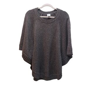 CAbi Ladies Knit Crew Neck Pancho- size M